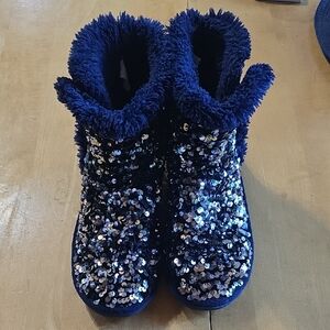 Sparkly Blue Boots